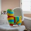 Brinquedos de pelúcia colorida de alpaca colorida