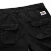 Desinger Shorts de algodão para homens, verão, capris, macacão solto, moda masculina, calças curtas com bolsos, calça de moletom grande