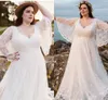 Robe de mariée de plage grande taille 2022 ailes de chauve-souris tribunal Train robes de mariée magnifique charmant grande taille pour les femmes robe de mariée