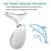 Neck Face Beauty Device LED Pon Therapy Skin Tighten Reduce Double Chin Anti Wrinkle Remove Lifting Massager Care Tools 220428