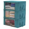 Clothing & Wardrobe Storage 3pcs Non-Woven Clothes Bag Folding Quilt Dust-Proof Cabinet Finishing Box Large Capacity Home Supplies M6CE