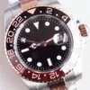 Pierścień ceramiczny ST9 STAL MENS ZE WATWOŚĆ DWY SZTOŚĆ EWITOSE Everose Root Beer Brown Automatyczne czarne szafir 40 mm Crystal Asia 2813 Ruchowe zegarki