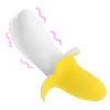 ヴァティンソフトシリコンバナナ形状バイブレーターメスマスターベーター膣刺激装置Gスポットディルド