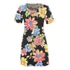 Casual Dresses Flower Print Woman Dress Short Sleeve O-Neck Böhmen Summer Sundress Kobieta Sukienka Women Sukienki Damskiecasual