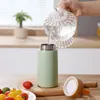 280 ml creatieve houtnerf 304 roestvrijstalen mok draagbare drinkfles vacuüm waterbeker schattige mini-tumbler drinkware aanpasbaar patroon promotiegeschenk ZL0794