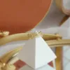 Cluster Rings Korea Design Fashion Jewelry 14K Gold Plating Tulip Opal Ring Elegant Women's Daily Opening Adjustable Simple RingCluster