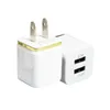 5V / 2.1A Chargeur de téléphone USB double coloré US Plug Wall Charger Block Charger Box