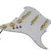 Lastad SSS Guitar PickGuard Yellow WK WVS Alnico 5 Pickups Welding Harness