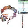 Perles, brins 2022 Chakra Naturel Cristal Pierre Pendentif De Voiture 7 Tumbled Bracelet Gland Suspendu Ornement Pierres Décor Tiger Eye