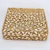 Evening Bags Gift Box GOLD Colors Crystal Metal Clutches Hard Case Bridal Clutch Bag Make Up Wedding Diamonds Rhinestones HandbagEvening