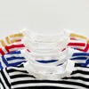 0-3T Newborn Kid Baby Boys Girls Clothes Short Sleeve Striped Romper Summer Jumpsuit Cute Sweet Cotton New born Body suit Outfit G220521