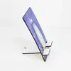 Sublimation Phone Stands Holder Desk Wooden Blank MDF Cellphone Rectangle Stands DIY