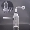 Wholesale Glass Oil Burner Bongs Dab Rigs Hookah Portable Small Bubbler Beaker Bong Water Pipes Oil Rig with Downstem Oil Pot Dhl Free