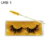 3D Mink Eyelashes 15 stijlen wimpers Pack Natuurlijke Dikke valse wimpers Handgemaakte make-up nep wimpers met oog wimper borstel 50 paren