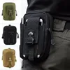 Men Outdoor Tactical Molle Pouch Belt Waist Pack Bag Small Pocket Military Running Travel Camping Bags 220520