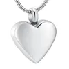 Pendant Necklaces JJ005 Engravable Blank Stainless Steel Heart Cremation Urn Jewelry For Ashes Human/Pet Keepsake Memorial Necklace /Fill Ki