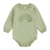 Infant Clothes Long Sleeve Toddler Girl Rompers Rainbow Newborn Boy Jumpsuits Winter Autumn Children Clothing 5 Colors