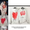 Hop Hip Heren en Dames Zelfde Amerikaanse vintage Graffiti Die Red Heart Hoodie Et Die