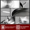 Сковорода KOBACH 26см Безстрая нержавеющая сталь сковорода варяна кухонная кастрюля электрическая индукция 220423
