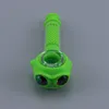 Colorful Silicone Dry Herb Tobacco Filter Pipes Glass Bowl Cigarette Holder Smoking Tube DHL