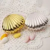 結婚式の好意箱DIYの明るい色の貝の形のパーティーの供給サプライズキャンディー収納台車誕生日の宝石類の箱BBB14909