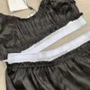 Плиссированные буквы webbing bras shorts устанавливают женские сексуальные нижнее белье