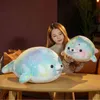 Novelty Rainbow Seal Plush Pillow Soft Sea Lion Filled Marine Life Doll Kawaii Room Decor Children Xmas Birthday Gifts J220704