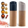 Деревянная соль и перец мельница специи ореховые орехи Mills Mills Handheld Cassing Grinder Bottle Cooking Home Colect