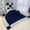 Designer de lã grossa travesseiro almofada fronha 50x50cm designer lã mais grosso cobertor 135x170cm carta impressão moda almofadas almofadas capas têxteis para casa