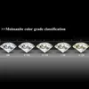 REAL 100% 1,0CT 6,5 mm Loose Gemstones Moissanite Diamond D Color VVS1 Stones Rund för smycken med GRA -certifikat