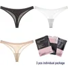 3 PCS Summer Cool See Through panties for girl Woman crotchless Design Shapewear panties Fitness Girls Luxury Sexy Seamless String Low Waist Women womens Underwear