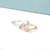 Cluster Rings Birthstone For Women Stainless Steel 12 Months Color Zircon Couple Ring 2022 Anniversary Wedding Jewelry GiftCluster