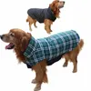 Autunno Inverno Golden Retriever Vestiti per cani di grossa taglia Plaid Cappotto caldo antivento Giacca Piccolo medio Corgi Bulldog francese Abbigliamento Y200328