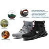 Male Work Safety Steel Toe Boots for Men and Women Lightweight Breathable Industrial & Construction Shoes 220411