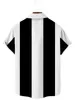 2022ニューハワイアンメンズシャツ3Dプリント半袖ティーサマービーチシンプルなストライプシャツ特大ビンテージトップメンズ衣料品g220511