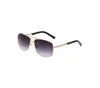 2024デザイナーファッションサングラスToswrdpar Eyewear Sun Glasses Designer Mens Womens Brown Caseブラックメタルフレームダーク50mmレンズ用ビーチ