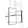 Подвесные лампы Творческое искусство геометрическая люстра современная минималистская гостиная спальня Столовая освещение северная личность