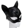 Donna Sexy Cat Selina Kyle Maschera Bruce Wayne Costume Cosplay Casco in lattice Fantasia per adulti Halloween 220715