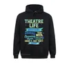 Hoodies masculino moletons Theatre nerd ator engraçado teatro musical thespian pulôver capuz homens elegante fitness aptidão