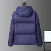 Модные мужские куртка Parkas Coats с капюшоном роскошные многоцветные качественные повседневная одежда Держите теплую молнию на молнии белой падения