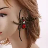 Stud Neefuwofu Insecten overdrijving Spider oorring bincos kleur retro glas grote grote oorbellen voor vrouwen fijne sieraden groothandelsten