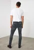 Trendyol Szary Mężczyźni Harrow Ypratmal Skinny Jeans Tmnaw20JE0253 Pantalones Homme Hombre 220328