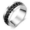 Anelli d'argento designer di lusso amore anello che gira a catena cubana Cap di birra aperta anelli di dito in acciaio inossidabile Fashi