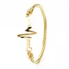 Bangle ECG Designer Bracelet Female Trend 18K Gold Titanium Steel Steel Inspirational Rate Bracelets Cable Cable Jewelry