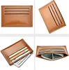 10pcs Card Holder Men PU Retro Plain Multifunctional Thin Square Short Wallet Mix Color