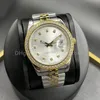 WatchSC - 41 mm 36 mm automatische mechanische heren horloges rand roestvrijstalen diamant 31 mm 28 mm lady horloges waterdichte lichtgevende klassieke polshorloges