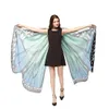 멀티 스타일 135 * 168cm roves 큰 소녀 망토 보헤미아 인쇄 된 비치 타월 만화 나비 디자인 목도리 요가 매트 색깔 케이프