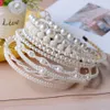 9 Styles Fashion Pearl Headband For Women Girl Hair Hoop Female Mesh Hair Band Korean Fairy Hairpin Simple Temperament Princess Head Hoops