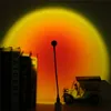 Sunset Lamp USB Gadgets Rainbow Projector Atmosphere Night Light Home Decoration Photography Lighting Coffee Shop Wall Decor Lights