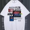 Hybskr America Vintage Street Camisetas Men Gothic Letter Graphic Tshirt Y2K Man Tops Hip Hop Clothing Casual Summer Summer 5xl Tee 220429